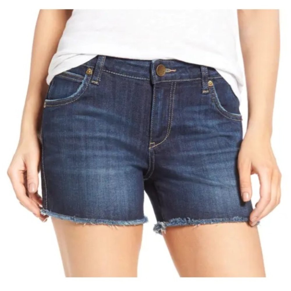 Kut From The Kloth Gidget Frey Blue Jean Shorts Cu